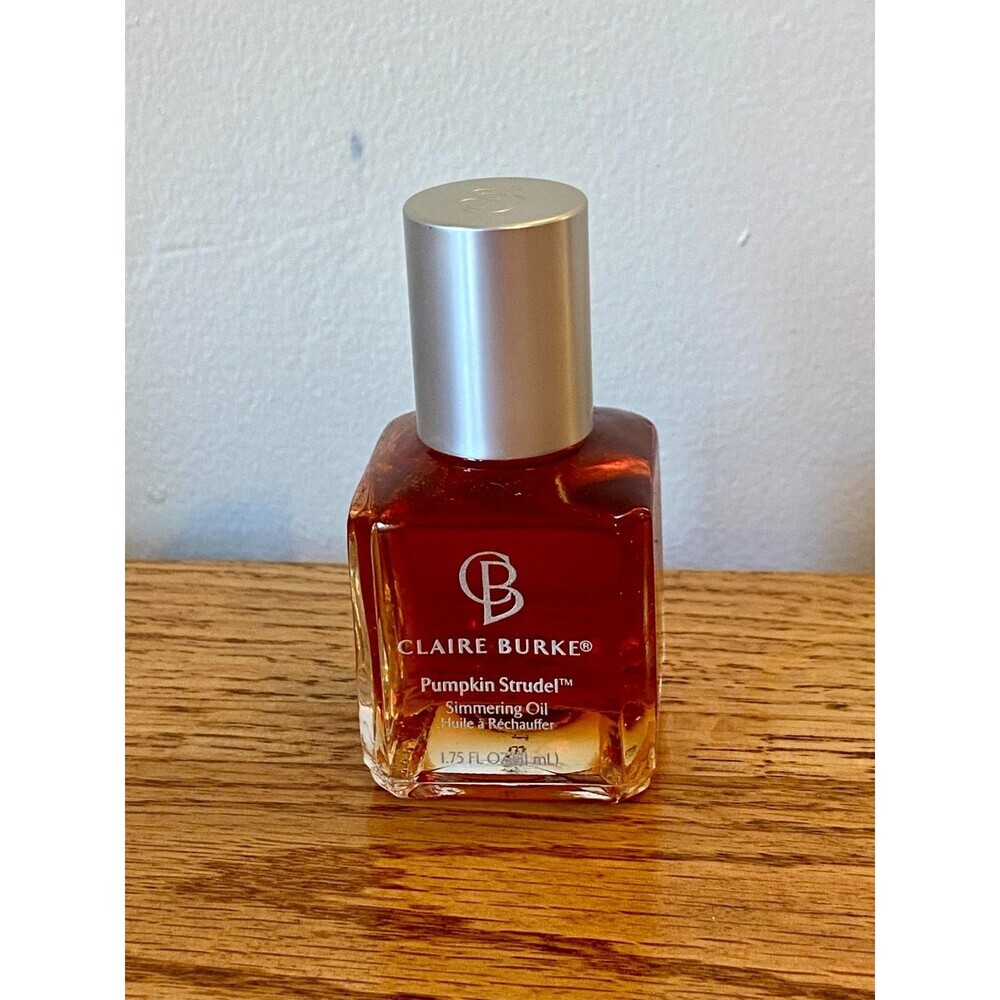 Claire Burke Pumpkin Strudel Festive Simmering Oil 1.75 oz NEW VTG Holiday Fall